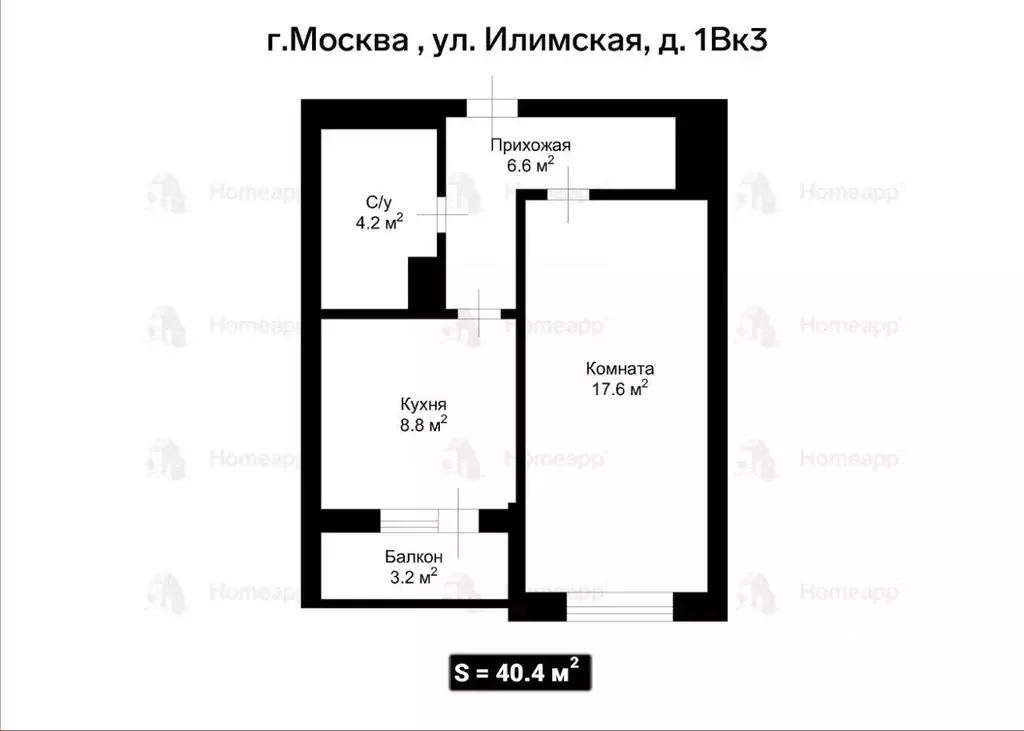 Квартира, 1 комната, 39 м - Фото 0