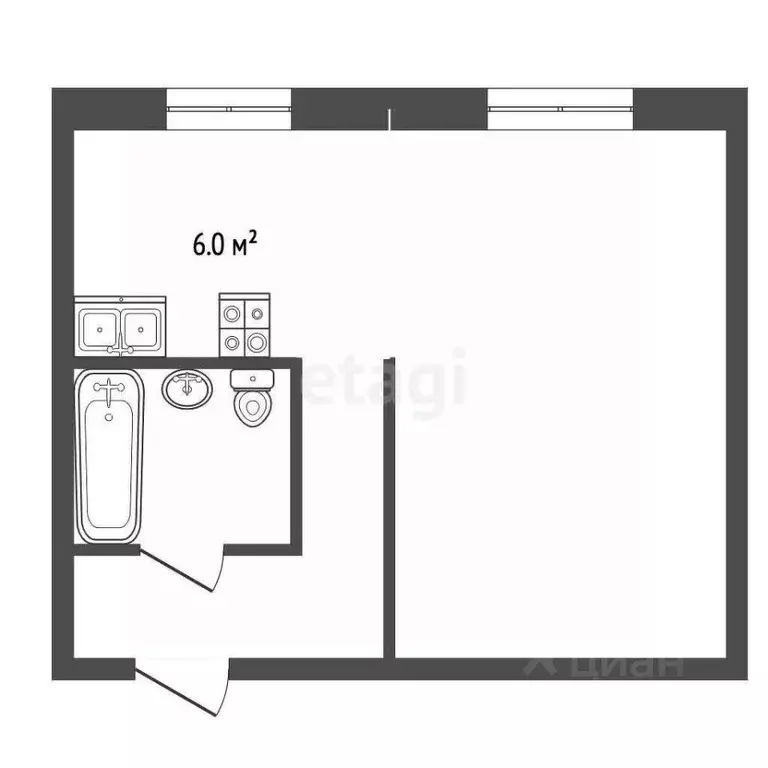 1-к кв. Московская область, Воскресенск Центральный мкр, ул. ... - Фото 2