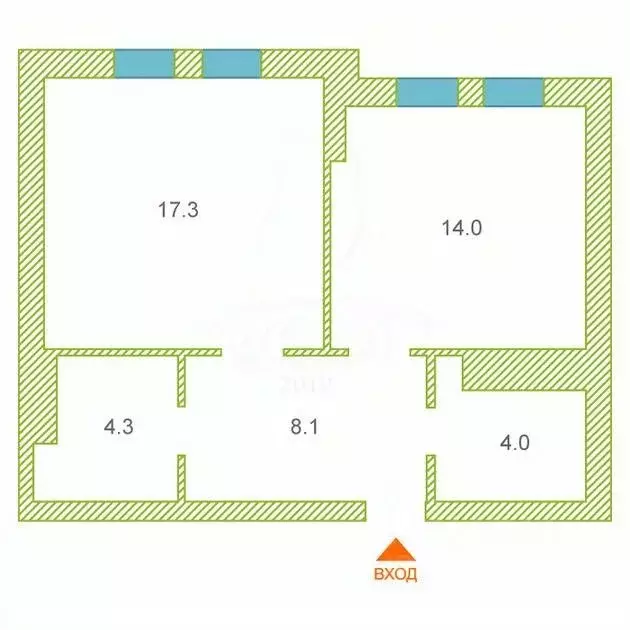 1-к кв. Тюменская область, Тюмень ул. Газовиков, 35 (47.7 м) - Фото 1