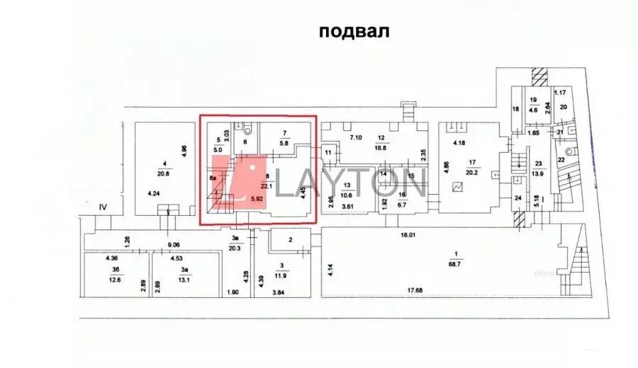 Помещение свободного назначения в Москва ул. Пречистенка, 31/16 (192 ... - Фото 1