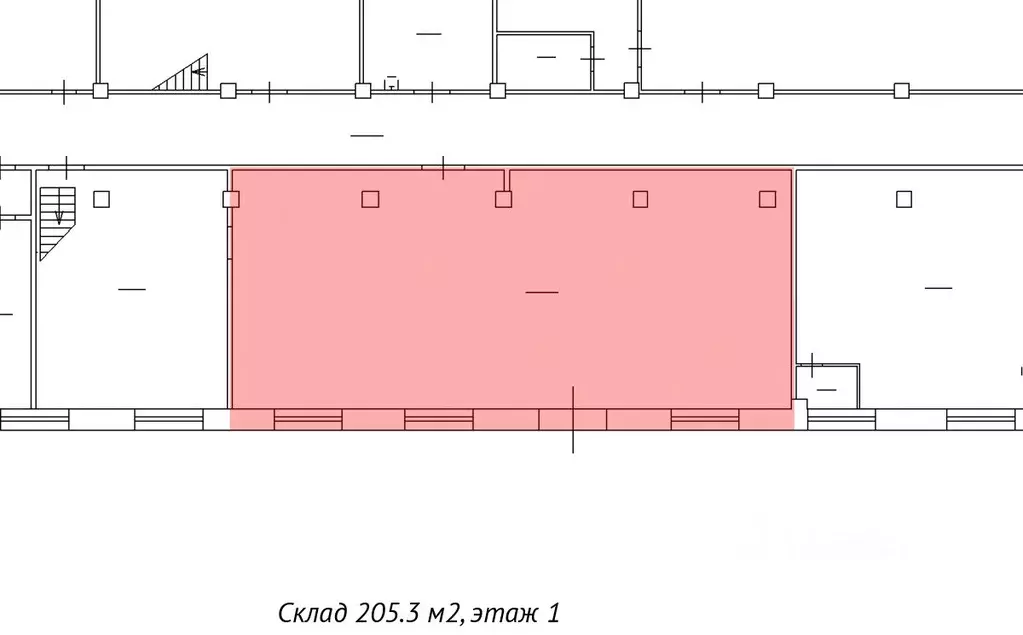 Склад в Санкт-Петербург Звенигородская ул., 9-11 (205 м) - Фото 1