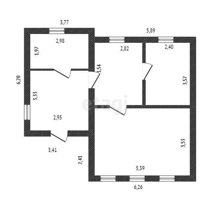 Дом в Шебекино, улица Машиностроителей (53 м) - Фото 0