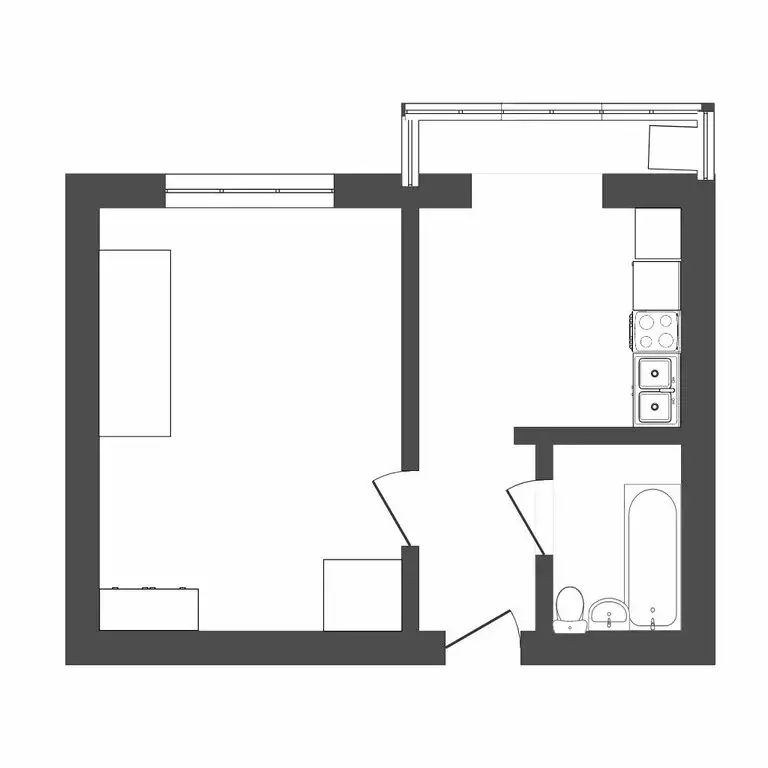 1-комнатная квартира: Ставрополь, улица Тухачевского, 25/8 (32 м) - Фото 0