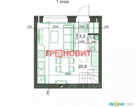 2-к кв. Новосибирская область, Новосибирский район, Мичуринский ... - Фото 1