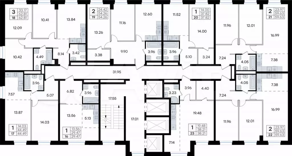 Квартира-студия, 38,2 м, 3/24 эт. - Фото 1