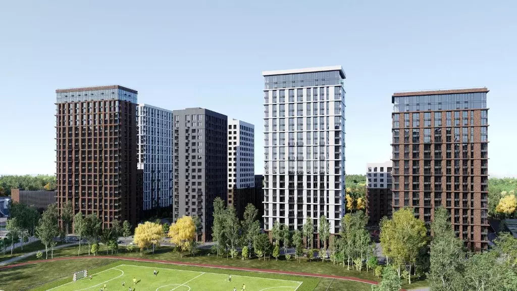 3-к кв. Татарстан, Казань ул. Рауиса Гареева (43.56 м) - Фото 1
