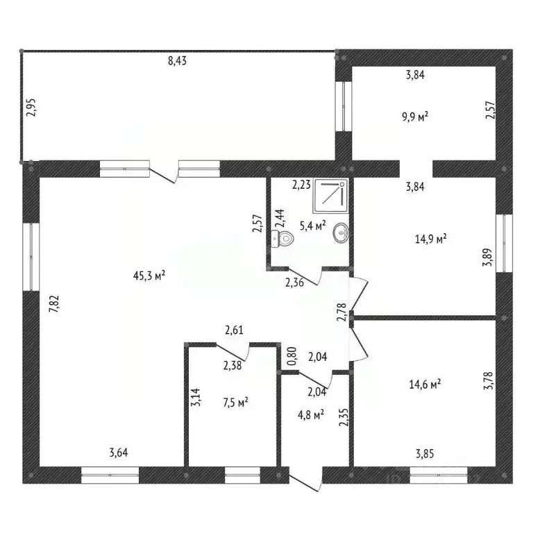 Дом в Башкортостан, Уфимский район, Русско-Юрмашский сельсовет, д. ... - Фото 2