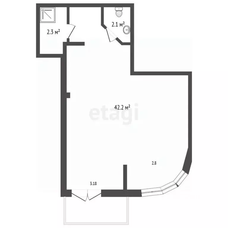 Офис в Ростовская область, Ростов-на-Дону Левобережная ул., 5 (46 м) - Фото 2