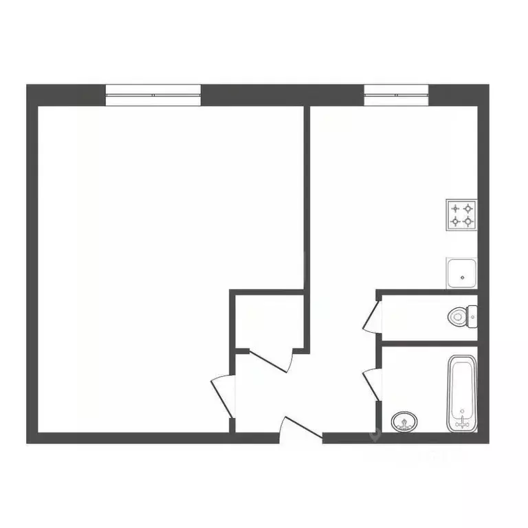 1-к кв. Красноярский край, Красноярск ул. Чернышева, 2 (36.3 м) - Фото 1