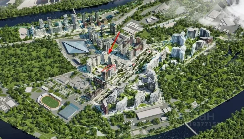 Торговая площадь в Москва Жилой комплекс остров, 6-й кв-л,  (64 м) - Фото 0