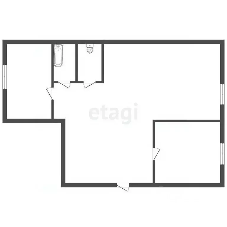 2-к кв. Челябинская область, Кыштым ул. Клима Косолапова, 47А (49.1 м) - Фото 1