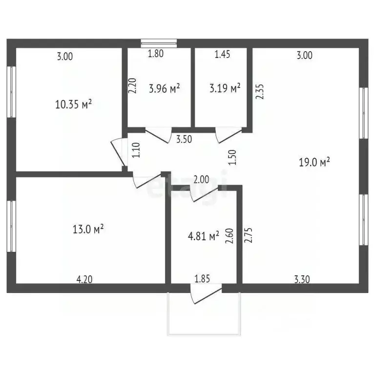 Дом в Тюменская область, Тюменский муниципальный округ, с. Гусево  (65 ... - Фото 2