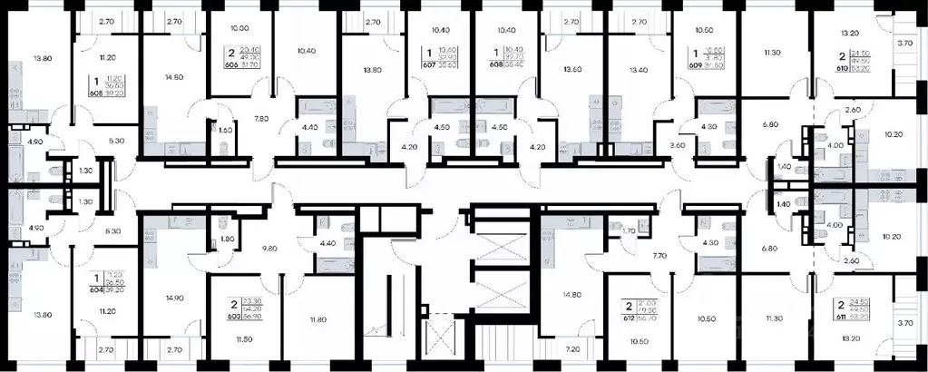 2-к кв. Приморский край, Владивосток ул. Нейбута, 135 (53.2 м) - Фото 2