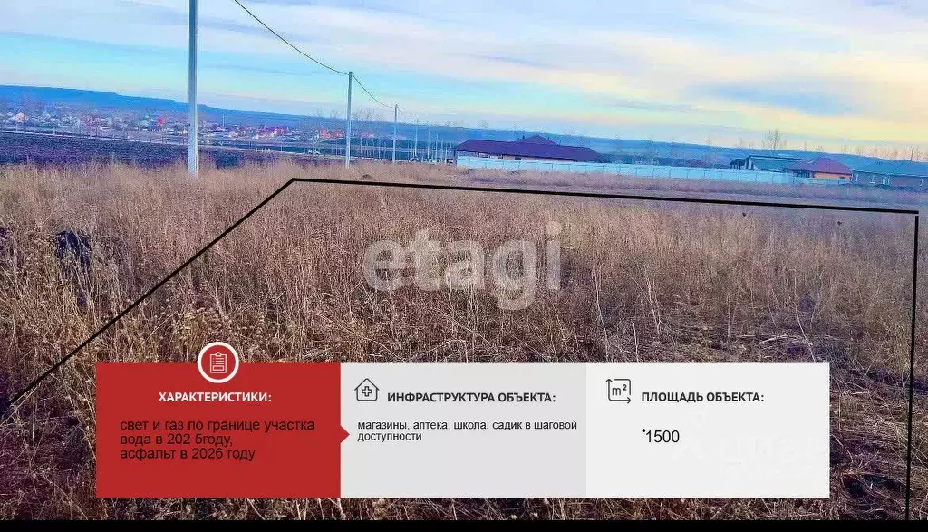 Участок в Белгородская область, Губкин ул. Осенняя, 11 (15.0 сот.) - Фото 1