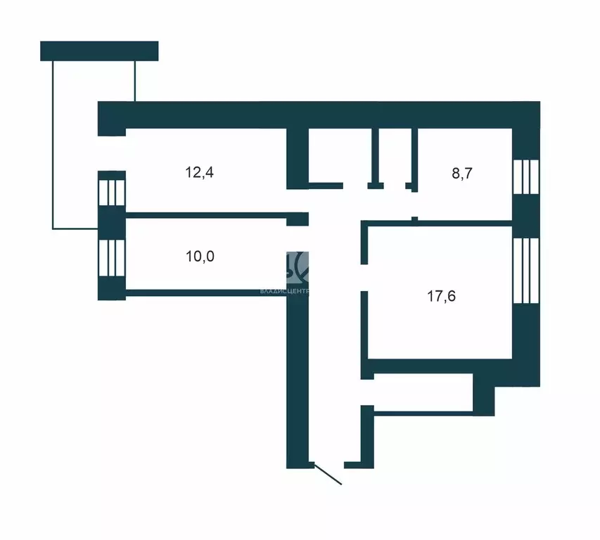 3-к кв. Новосибирская область, Бердск Вокзальная ул., 50А (70.0 м) - Фото 2