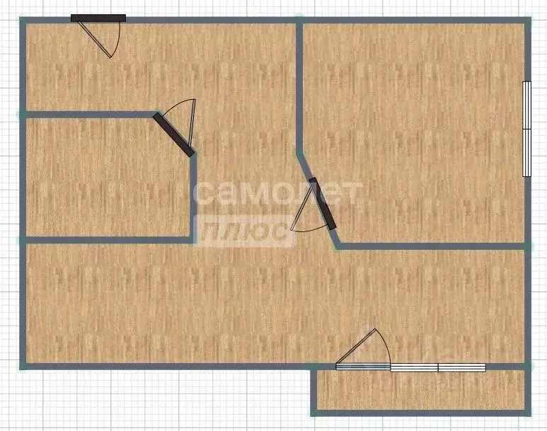 1-к кв. Калужская область, Обнинск Треугольная пл., 6 (37.4 м) - Фото 2