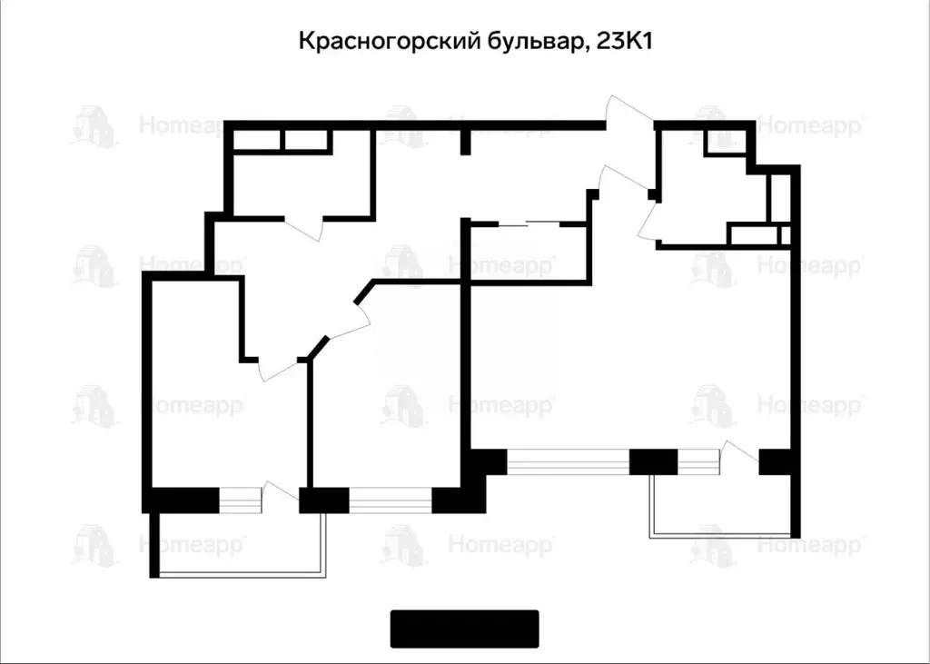 3-к кв. Московская область, Красногорск бул. Красногорский, 23к1 (77.9 ... - Фото 1