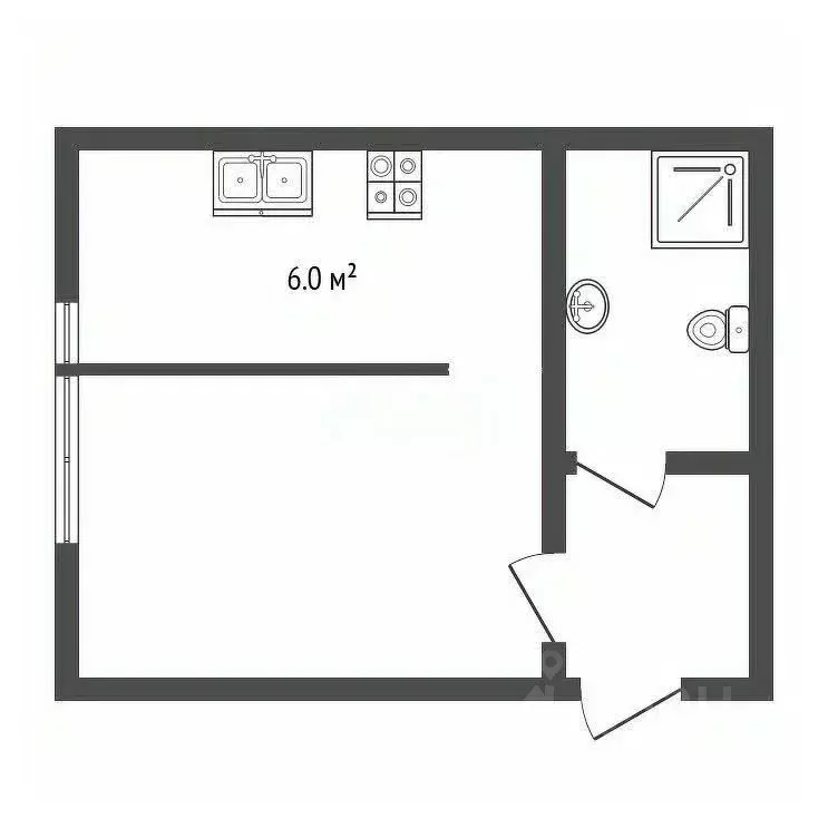 1-к кв. Севастополь ул. Вакуленчука, 53/10 (25.4 м) - Фото 0