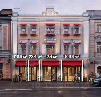 Помещение свободного назначения в Москва Большой Сухаревский пер., ... - Фото 2