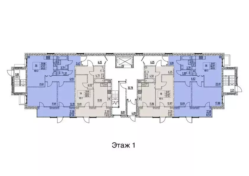 2-к кв. Санкт-Петербург Шувалово тер., ул. Береговая, 12 (71.0 м) - Фото 1