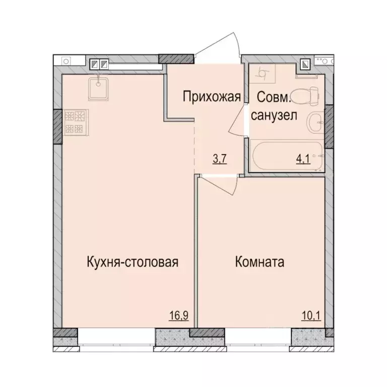 1-к кв. Удмуртия, Ижевск Камбарская ул., 94к3 (34.6 м) - Фото 0