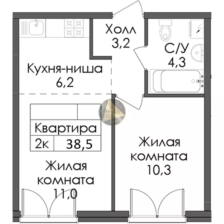 1-комнатная квартира: Санкт-Петербург, набережная Обводного канала, ... - Фото 0