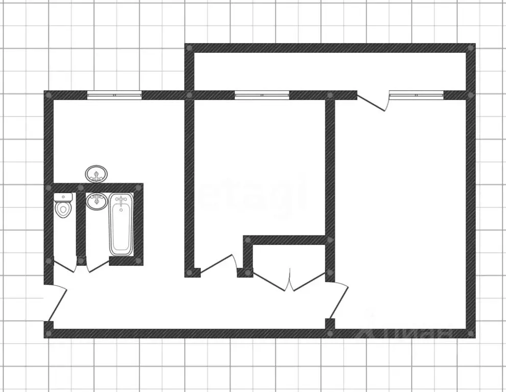 2-к кв. Иркутская область, Ангарск 7-й мкр, 12А (52.1 м) - Фото 2