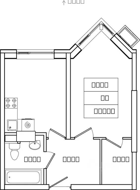 1-к кв. Московская область, Ленинский городской округ, д. Сапроново, ... - Фото 1