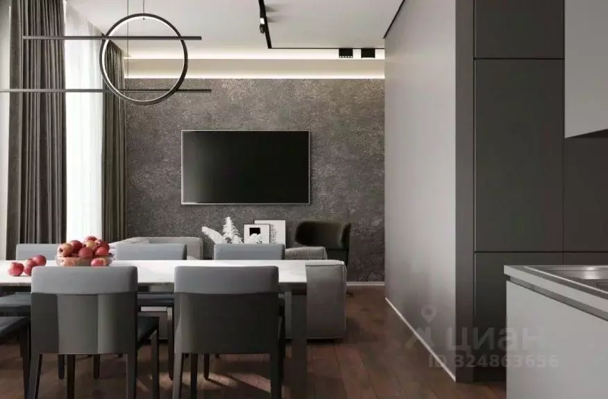 3-к кв. Тюменская область, Тюмень ул. Федюнинского, 30к8 (99.1 м) - Фото 1