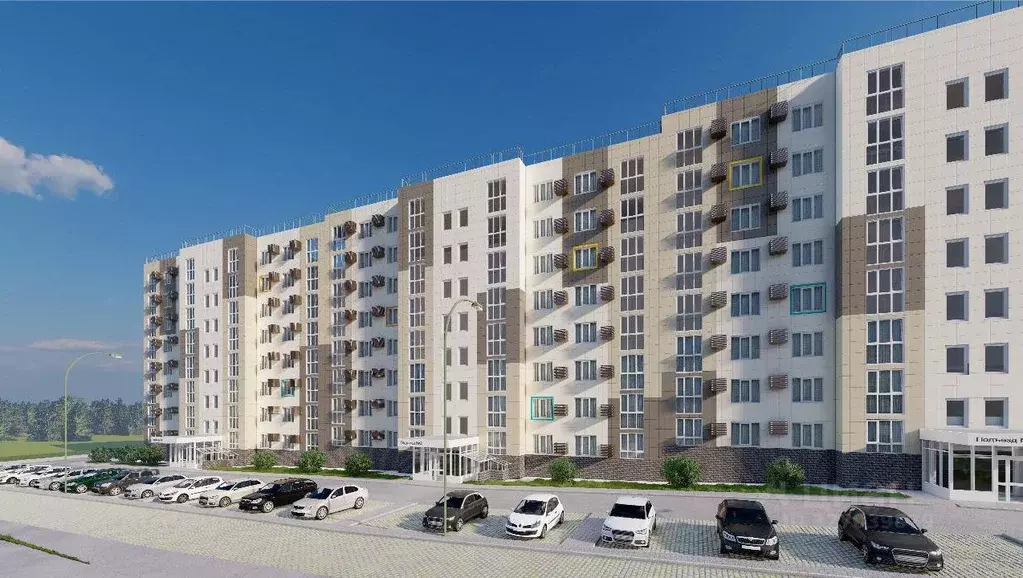 2-к кв. Курская область, Курск Северный жилрайон,  (70.2 м) - Фото 2