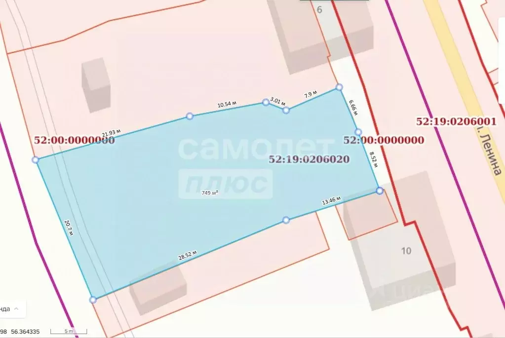 Участок в Нижегородская область, Бор ул. Ленина, 6 (7.53 сот.) - Фото 1