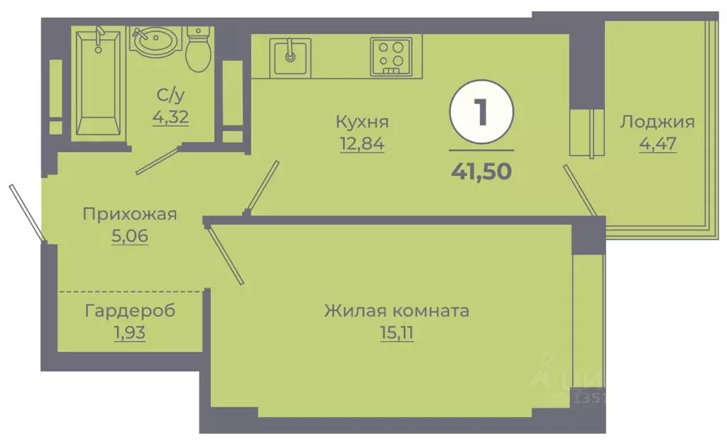 1-к кв. Ростовская область, Ростов-на-Дону Левенцовский мкр, ... - Фото 0