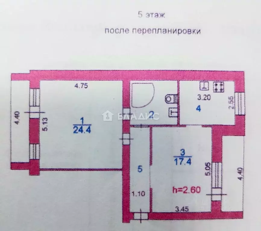2-к кв. Ивановская область, Иваново ул. Володарского, 1 (61.9 м) - Фото 2