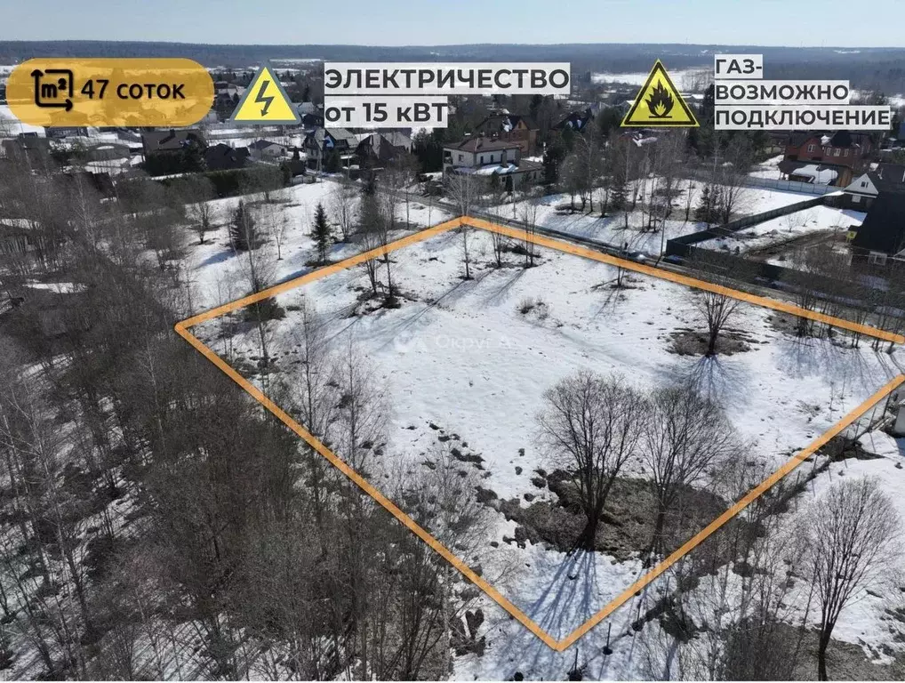 Участок в Московская область, Истра муниципальный округ, д. Якунино 46 ... - Фото 1