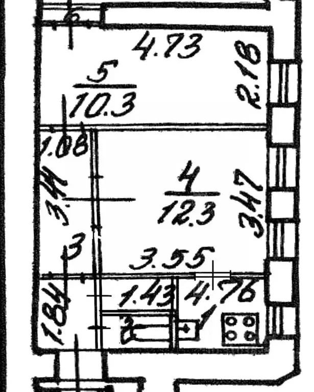 2-к кв. Санкт-Петербург Лахтинская ул., 23 (35.1 м) - Фото 1