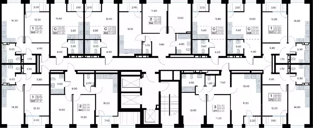 2-к кв. Приморский край, Владивосток ул. Нейбута, 135 (58.0 м) - Фото 2
