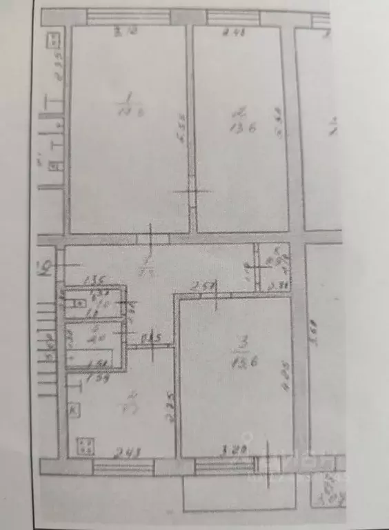 3-к кв. Адыгея, Тахтамукайский район, Энем пгт ул. Фрунзе, 4 (61.3 м) - Фото 2