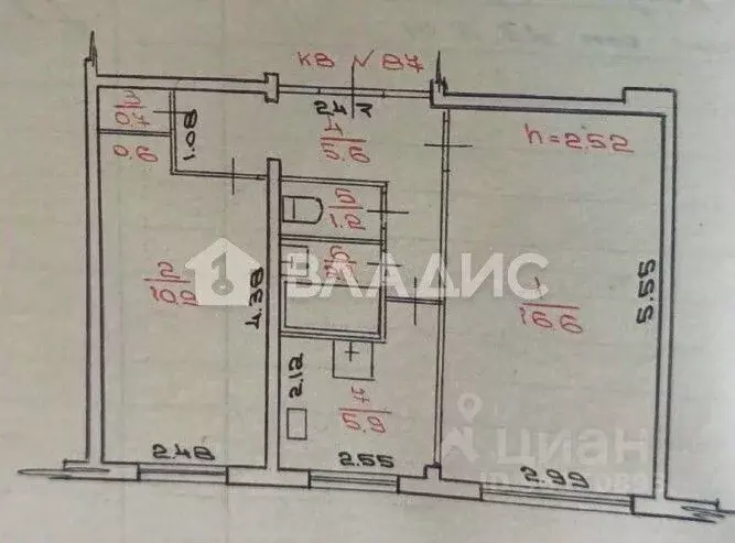 2-к кв. Карелия, Петрозаводск Виданская ул., 10А (43.6 м) - Фото 2