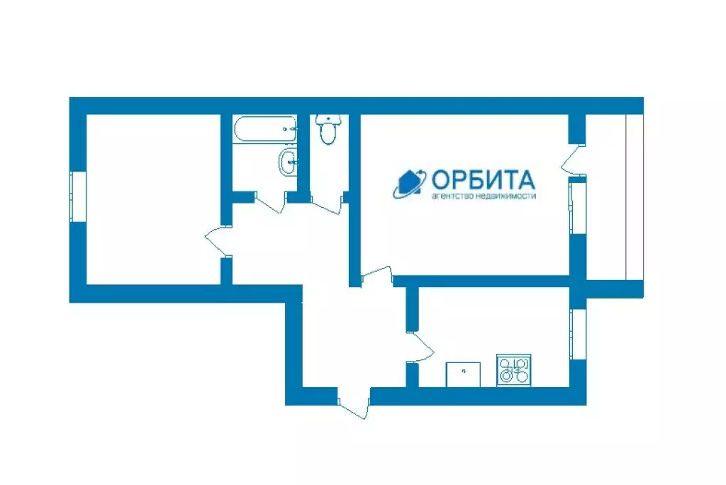 2-комнатная квартира: Тюмень, улица Щербакова, 110 (51.6 м) - Фото 1