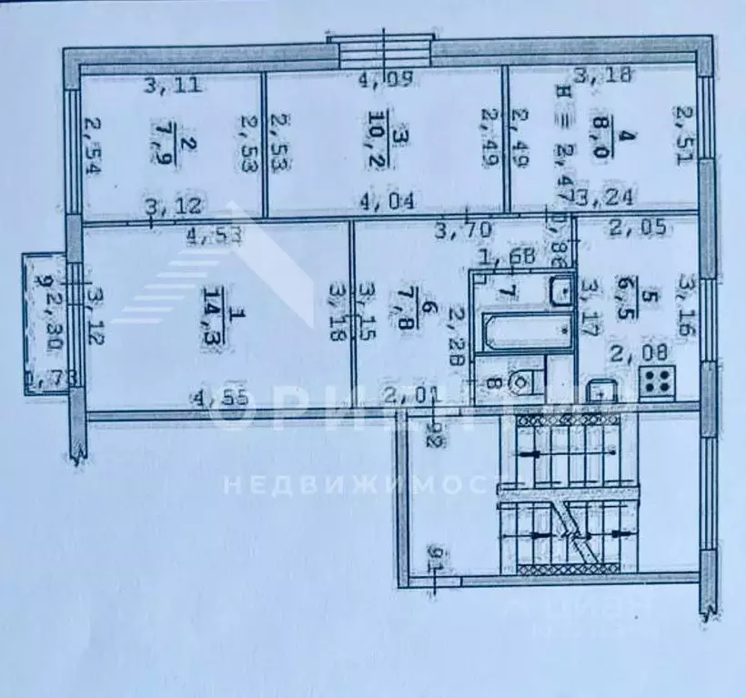 4-к кв. Свердловская область, Екатеринбург ул. Шаумяна, 86к4 (57.6 м) - Фото 1