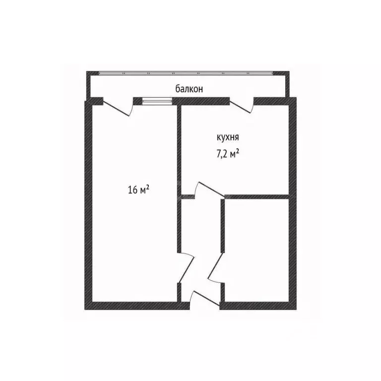 1-к кв. Брянская область, Брянск Брянский пер., 65 (36.0 м) - Фото 1