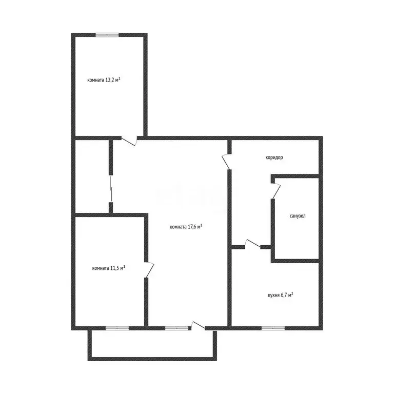 3-комнатная квартира: Ангарск, 7-й микрорайон, 9 (59.1 м) - Фото 1