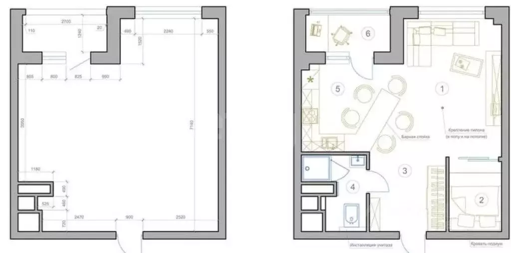 1-к кв. Татарстан, Казань ул. Архитектора Гайнутдинова, 26к5 (42.2 м) - Фото 2