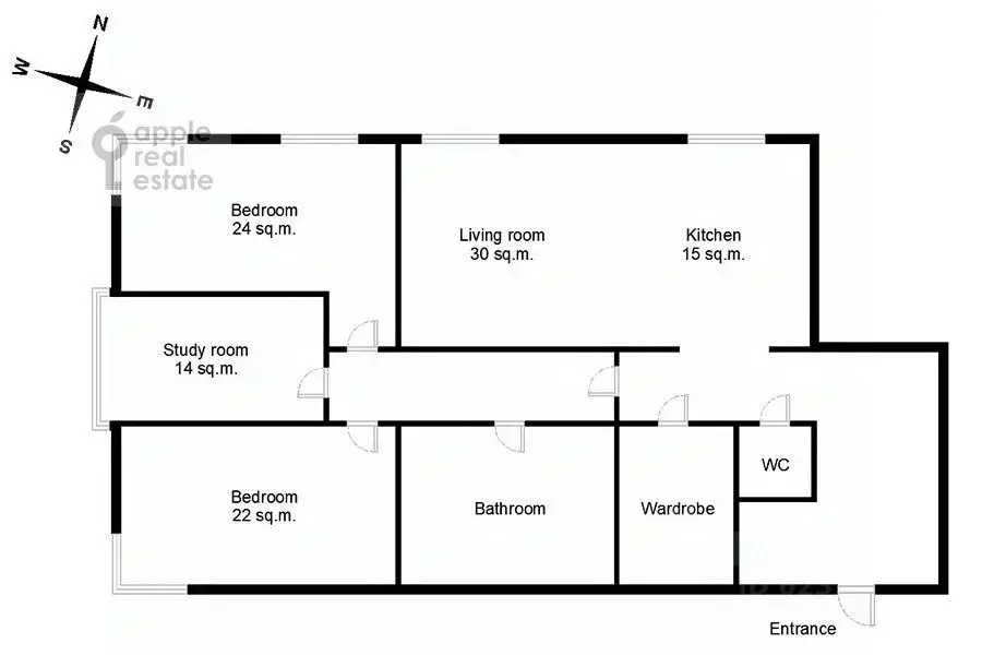 4-к кв. Москва Мосфильмовская ул., 70к3 (155.0 м) - Фото 2