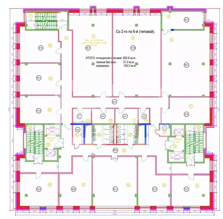Помещение свободного назначения в Москва Кольская ул., 2к4 (938 м) - Фото 2