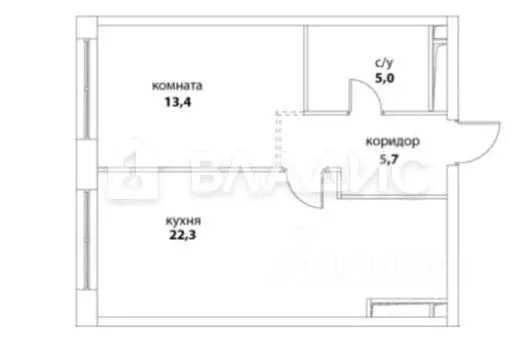 1-к кв. Москва ул. Василия Ланового, 7с1 (46.6 м) - Фото 2
