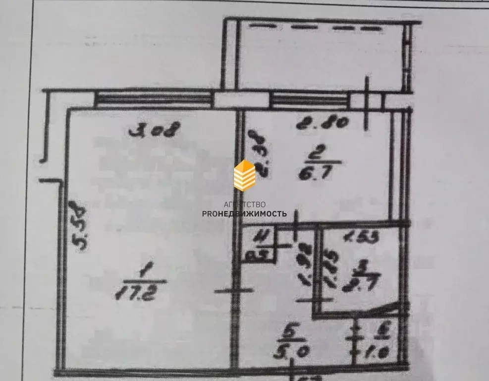 1-к кв. Башкортостан, Уфа Транспортная ул., 48/2 (33.1 м) - Фото 1