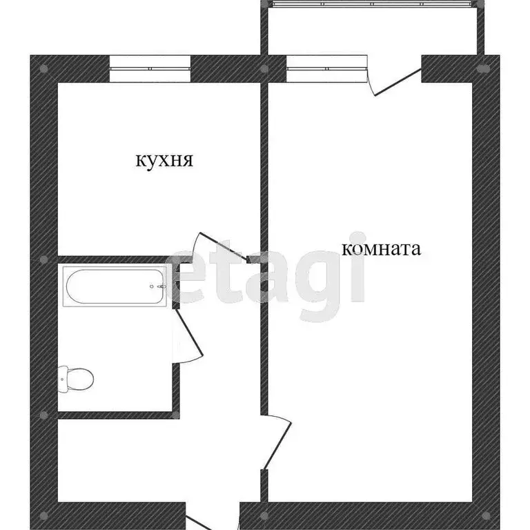 1-комнатная квартира: Кыштым, улица Металлистов, 8 (31.1 м) - Фото 0