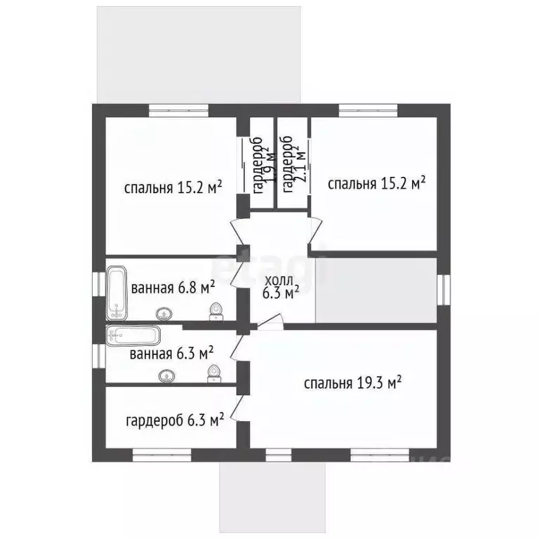 Дом в Ленинградская область, Ломоносовский район, Виллозское городское ... - Фото 2