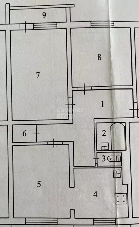 3-к кв. Ямало-Ненецкий АО, Ноябрьск ул. Дзержинского, 14 (65.2 м) - Фото 2
